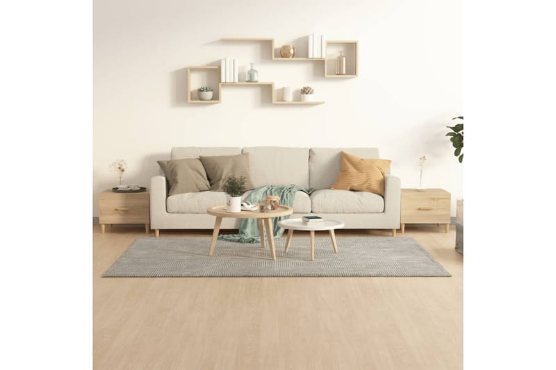 beBasic sofaborde 2 stk. 50x50x40 cm konstrueret træ sonoma-eg - Brun - Lampebord - Bakkebord & små borde