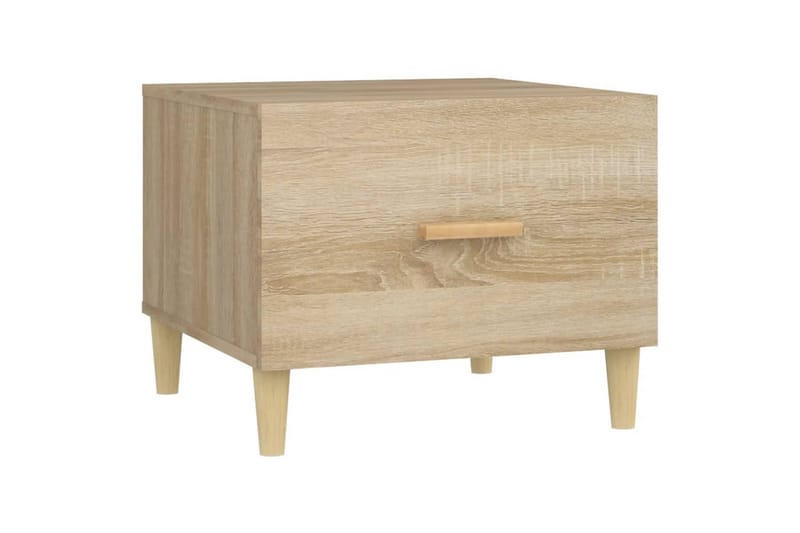 beBasic sofaborde 2 stk. 50x50x40 cm konstrueret træ sonoma-eg - Brun - Møbler - Borde - Aflastningsbord - Lampebord