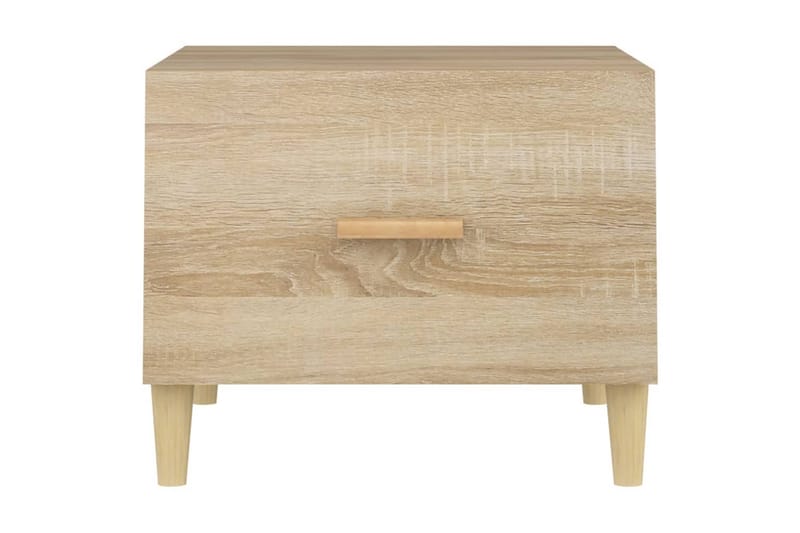 beBasic sofaborde 2 stk. 50x50x40 cm konstrueret træ sonoma-eg - Brun - Møbler - Borde - Aflastningsbord - Lampebord