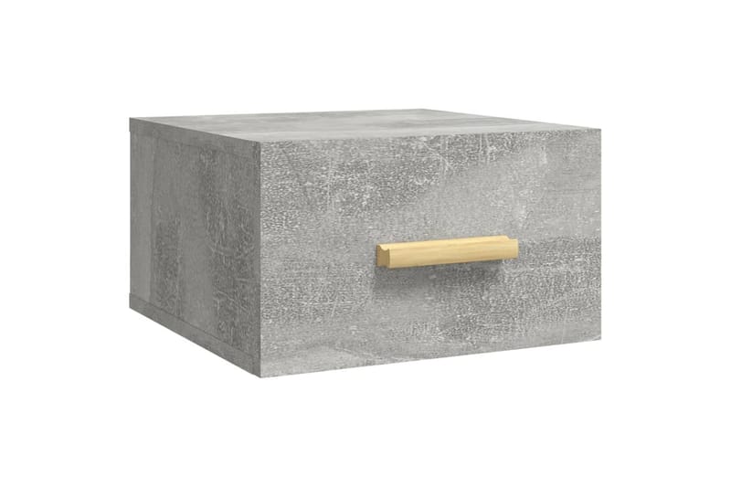 beBasic væghængt sengebord 35x35x20 cm betongrå - GrÃ¥ - Møbler - Borde - Aflastningsbord - Sengebord