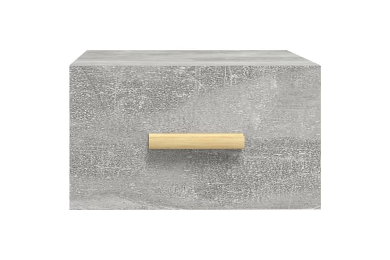 beBasic væghængt sengebord 35x35x20 cm betongrå - GrÃ¥ - Sengebord