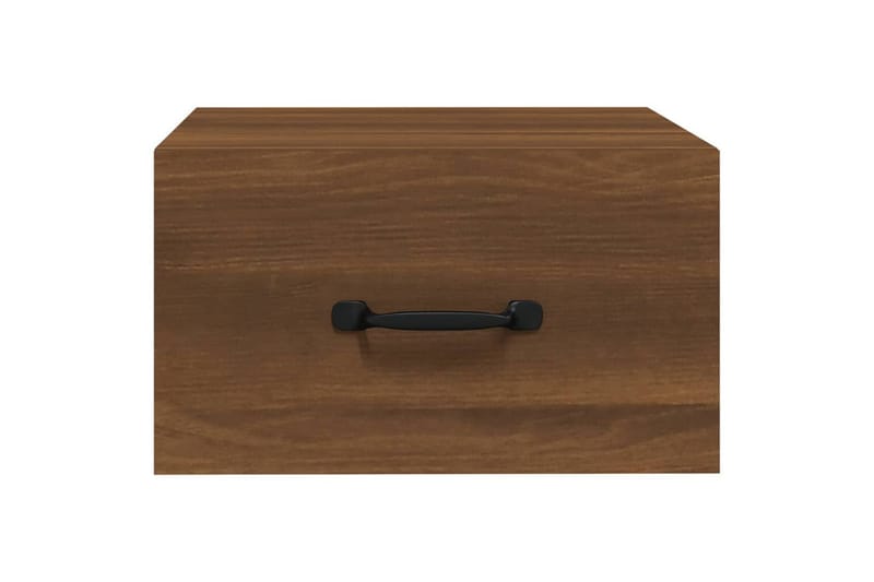 beBasic væghængt sengebord 35x35x20 cm brun egetræsfarve - Brun - Møbler - Borde - Aflastningsbord - Sengebord