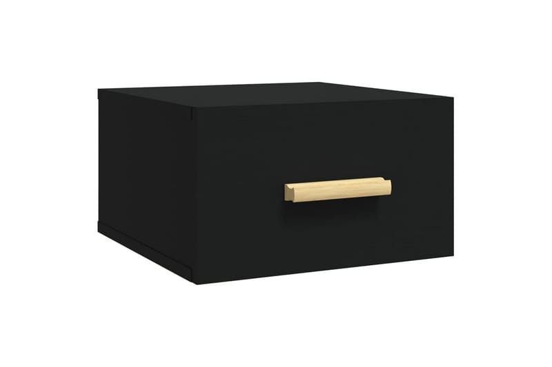 beBasic væghængt sengebord 35x35x20 cm sort - Sort - Møbler - Borde - Aflastningsbord - Sengebord