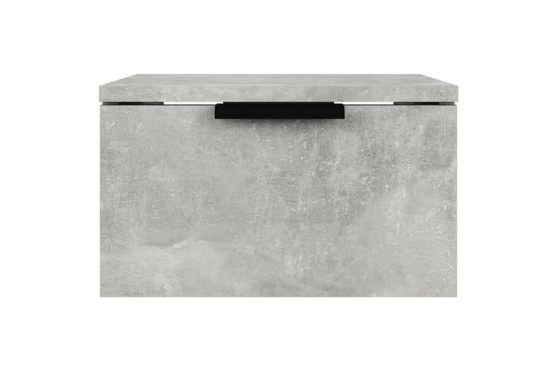 beBasic væghængte sengeborde 2 stk. 34x30x20 cm betongrå - GrÃ¥ - Møbler - Borde - Aflastningsbord - Sengebord