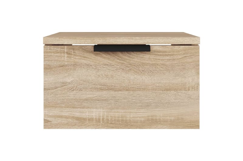 beBasic væghængte sengeborde 2 stk. 34x30x20 cm sonoma-eg - Brun - Møbler - Borde - Aflastningsbord - Sengebord