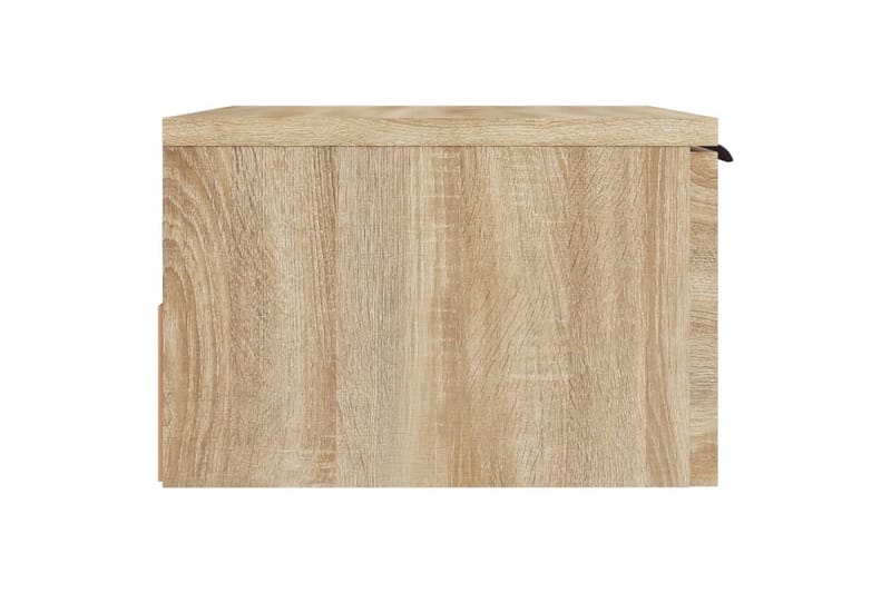 beBasic væghængte sengeborde 2 stk. 34x30x20 cm sonoma-eg - Brun - Sengebord