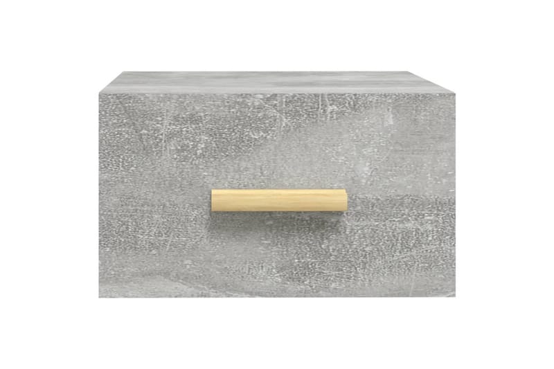 beBasic væghængte sengeborde 2 stk. 35x35x20 cm betongrå - GrÃ¥ - Møbler - Borde - Aflastningsbord - Sengebord