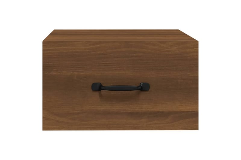 beBasic væghængte sengeborde 2 stk. 35x35x20 cm brun egetræsfarve - Brun - Møbler - Borde - Aflastningsbord - Sengebord