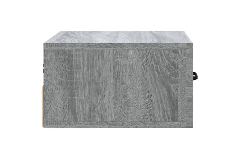 beBasic væghængte sengeborde 2 stk. 35x35x20 cm grå sonoma-eg - GrÃ¥ - Sengebord