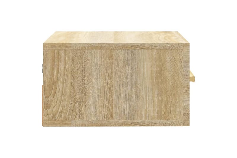 beBasic væghængte sengeborde 2 stk. 35x35x20 cm sonoma-eg - Brun - Møbler - Borde - Aflastningsbord - Sengebord