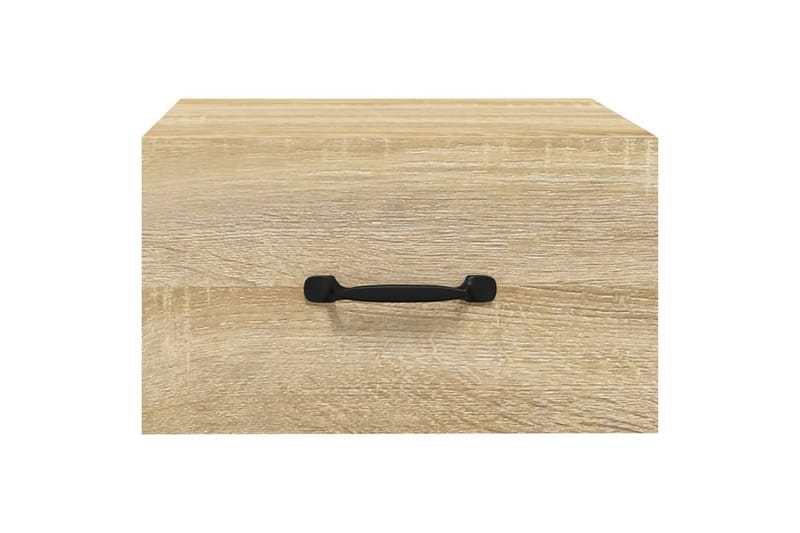 beBasic væghængte sengeborde 2 stk. 35x35x20 cm sonoma-eg - Brun - Sengebord