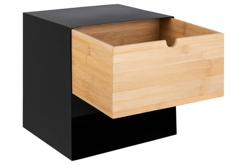 Belleuve Natbord 25 cm - Sort - Møbler - Borde - Aflastningsbord - Sengebord