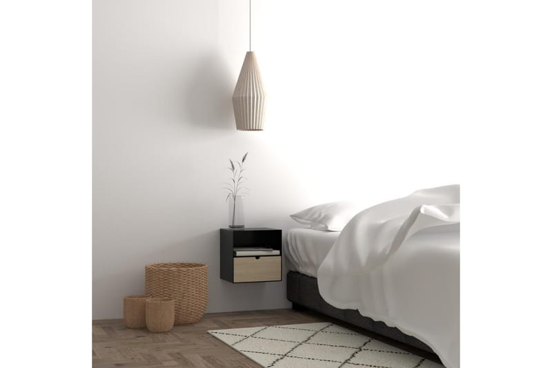 Belleuve Natbord 25 cm - Sort - Møbler - Borde - Aflastningsbord - Sengebord