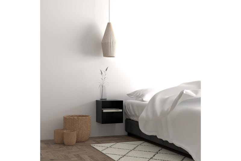 Belleuve Natbord 25 cm - Sort - Møbler - Borde - Aflastningsbord - Sengebord