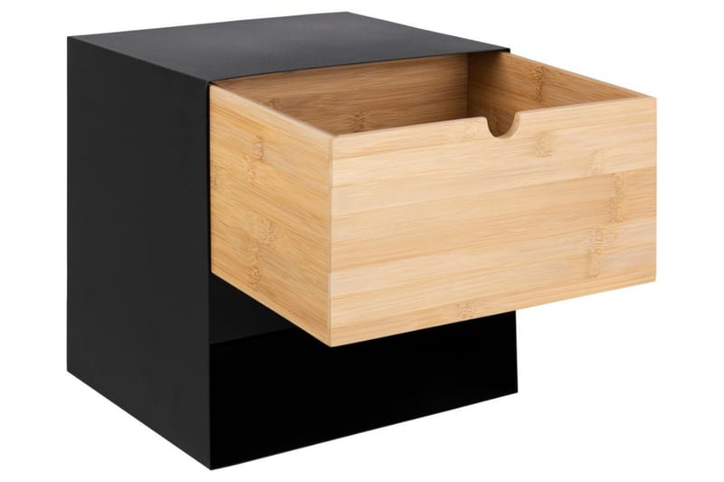 Belleuve Natbord 25 cm - Sort - Møbler - Borde - Aflastningsbord - Sengebord