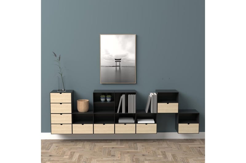 Belleuve Natbord 25 cm - Sort - Møbler - Borde - Aflastningsbord - Sengebord