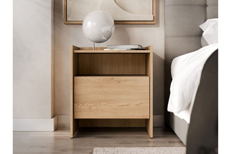 Bellia Sidebord 38 cm - Beige - Møbler - Borde - Aflastningsbord - Lampebord
