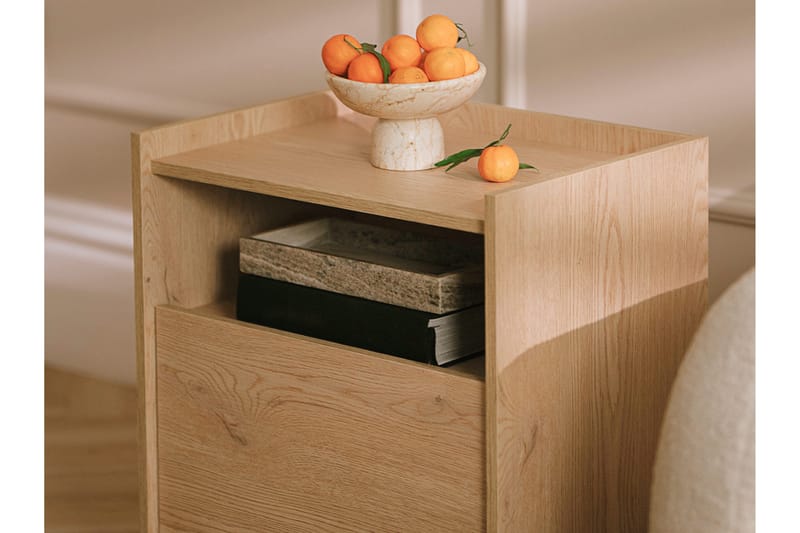 Bellia Sidebord 38 cm - Beige - Møbler - Borde - Aflastningsbord - Lampebord