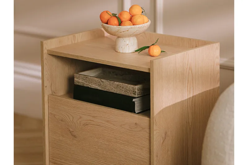 Bellia Sidebord 38 cm - Grå - Møbler - Borde - Aflastningsbord - Lampebord