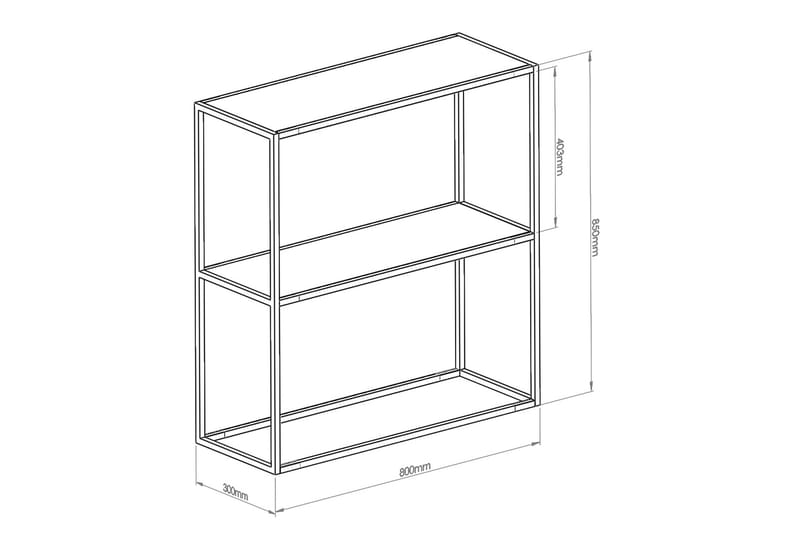 Berra Sidebord 80 cm - Sort - Møbler - Borde - Aflastningsbord - Lampebord