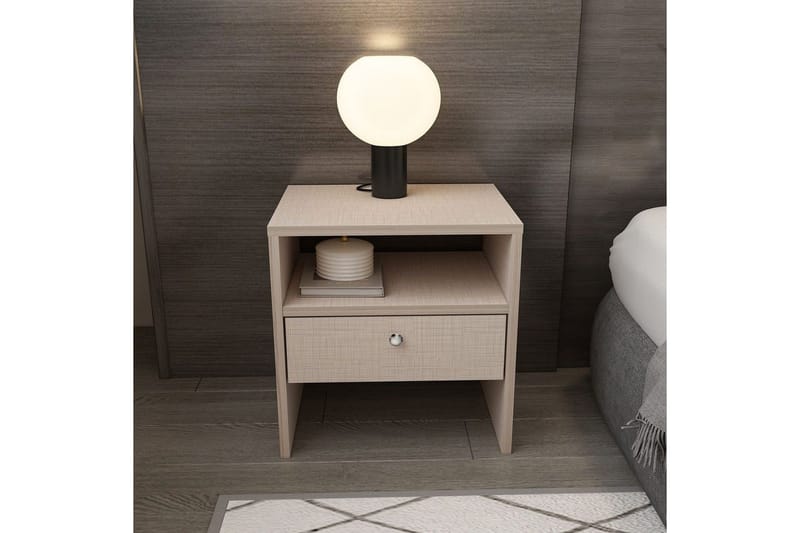 Berriaren Natbord 45 cm - Beige - Møbler - Borde - Aflastningsbord - Sengebord