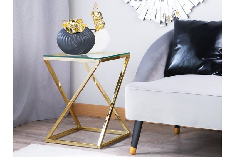 Beverly sidebord 40 cm - Guld - Aflastningsbord