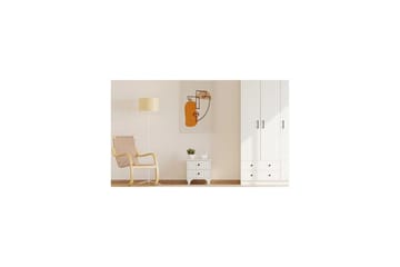 Beynor Natbord 45 cm - Mat Hvid - Møbler - Borde - Aflastningsbord - Sengebord