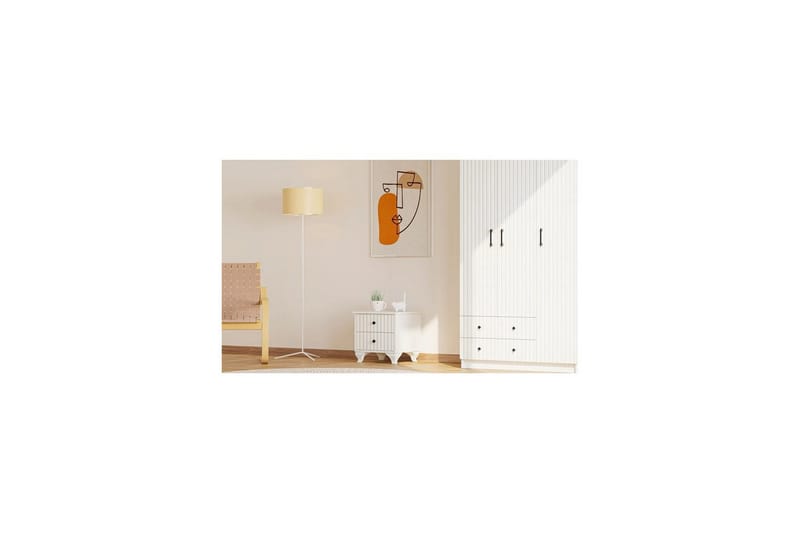 Beynor Natbord 45 cm - Mat Hvid - Møbler - Borde - Aflastningsbord - Sengebord