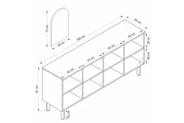 Bingdi Konsolbord 180 cm - Hvid - Møbler - Borde - Aflastningsbord - Entrébord