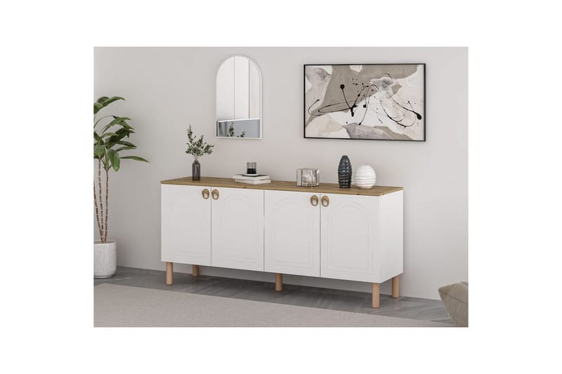 Bingdi Konsolbord 180 cm - Hvid - Møbler - Borde - Aflastningsbord - Entrébord