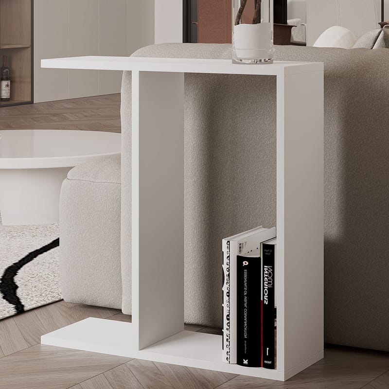 Bingdi Sidebord 60x60x60 cm - Hvid - Møbler - Borde - Aflastningsbord - Lampebord