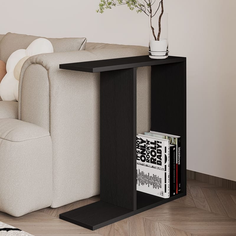 Bingdi Sidebord 60x60x60 cm - Sort - Møbler - Borde - Aflastningsbord - Lampebord