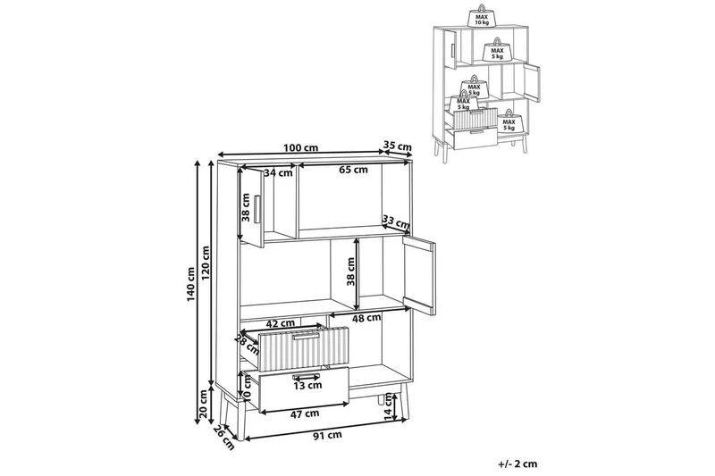Bogreol Lynwood - Opbevaring - Hylder & Reoler - Bogreol