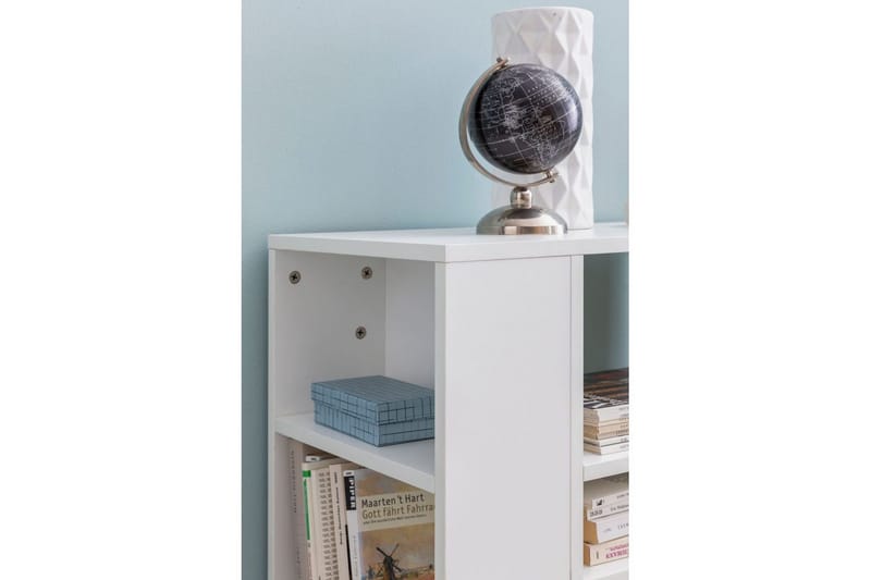 Bogreol Wohnling mobil, moderne og enkel med forskellige opbevaringsrum Hvid - Hvid - Opbevaring - Opbevaringsmøbler - Kommode - Arkivskabe