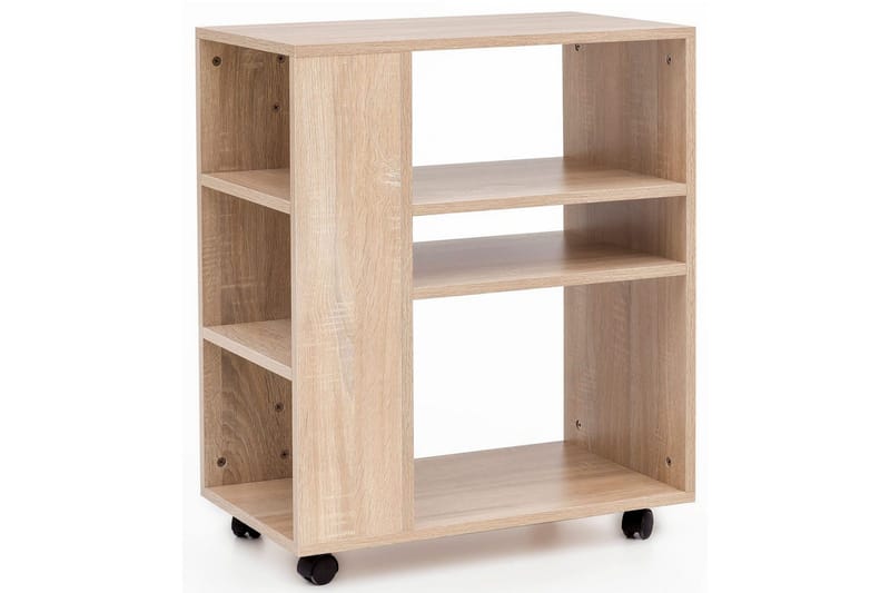 Bogreol Wohnling mobil, moderne og enkel med forskellige opbevaringsrum Sonoma, Sonoma