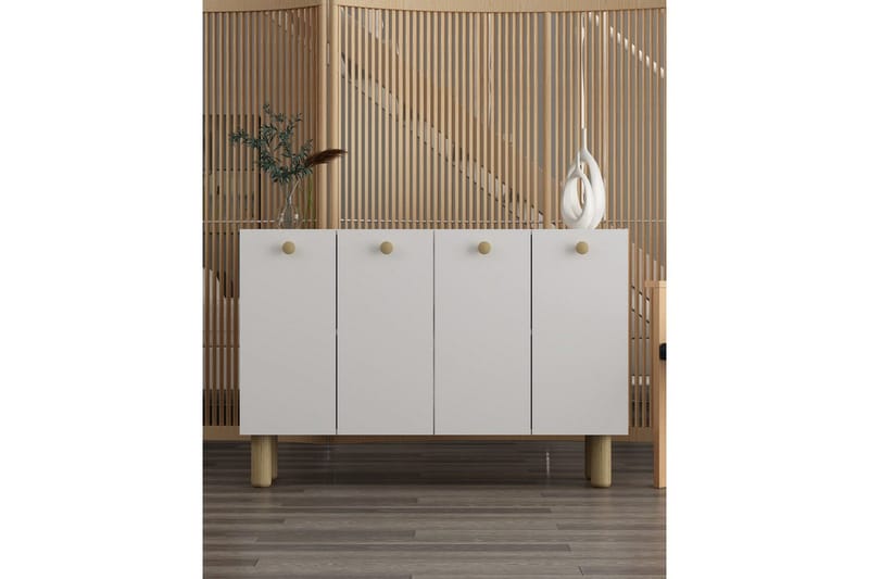 Bohem Konsolbord 120 cm - Hvid/Brun - Møbler - Borde - Aflastningsbord - Entrébord