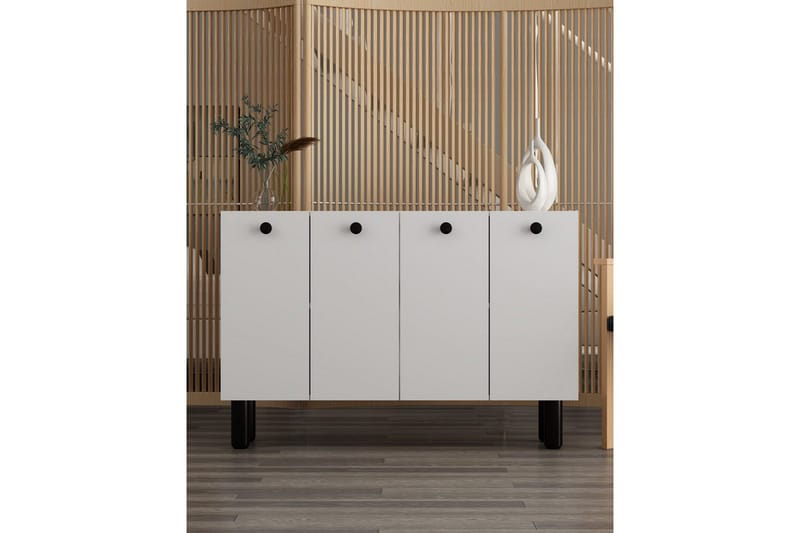 Bohem Konsolbord 120 cm - Hvid/Sort - Møbler - Borde - Aflastningsbord - Entrébord