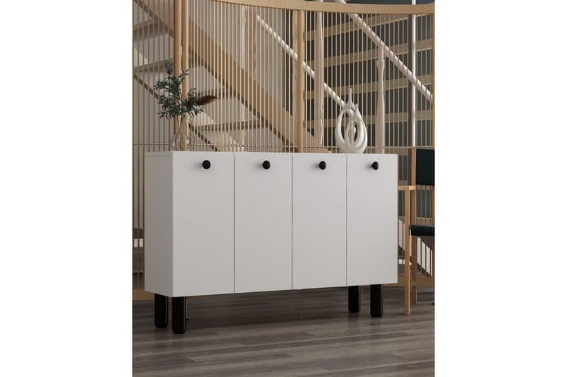 Bohem Konsolbord 120 cm - Hvid/Sort - Møbler - Borde - Aflastningsbord - Entrébord