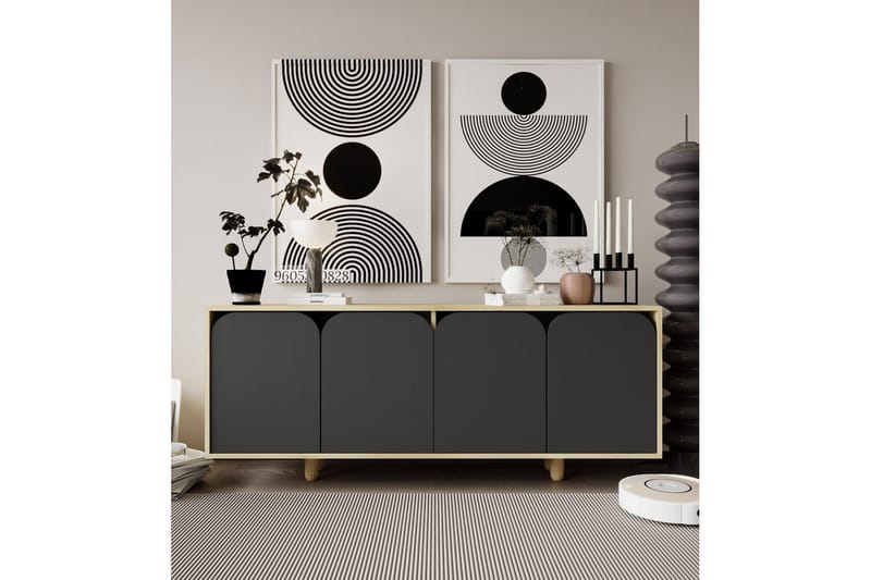 Bohem Konsolbord 180x150 cm - Brun/Antracit - Møbler - Borde - Aflastningsbord - Entrébord