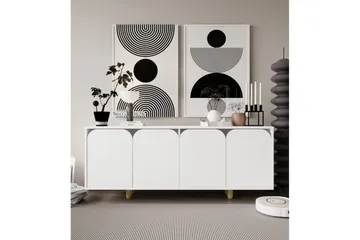 Bohem Konsolbord 180x180 cm - Hvid - Møbler - Borde - Aflastningsbord - Entrébord