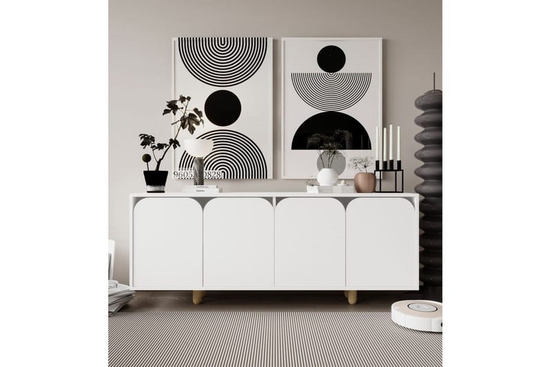 Bohem Konsolbord 180x180 cm - Hvid - Møbler - Borde - Aflastningsbord - Entrébord