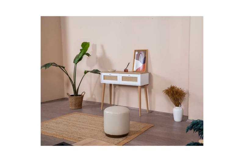 Bohem Sidebord 95 cm - Hvid/Lysfarvet træ - Møbler - Borde - Aflastningsbord - Lampebord