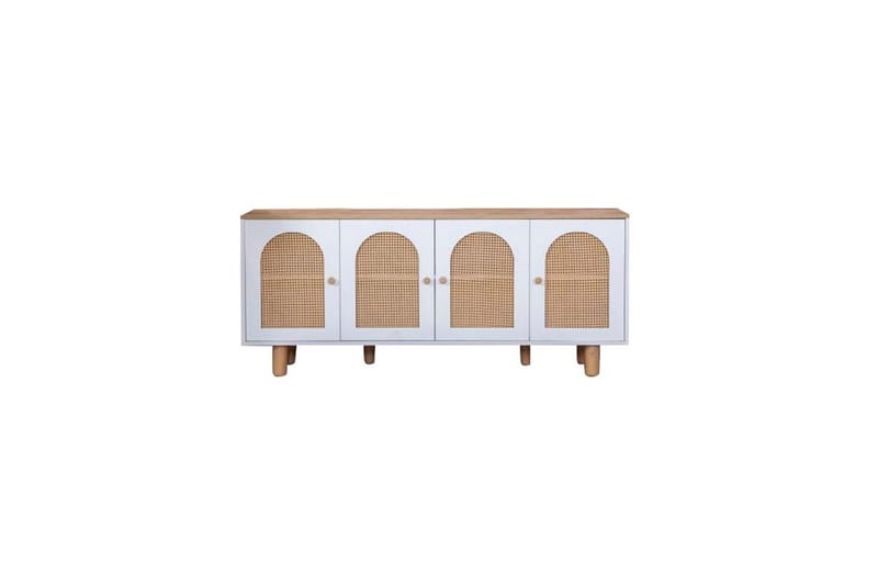 Boheme Konsolbord 80 cm - Mellemfarvet træ/Hvid - Møbler - Borde - Aflastningsbord - Entrébord