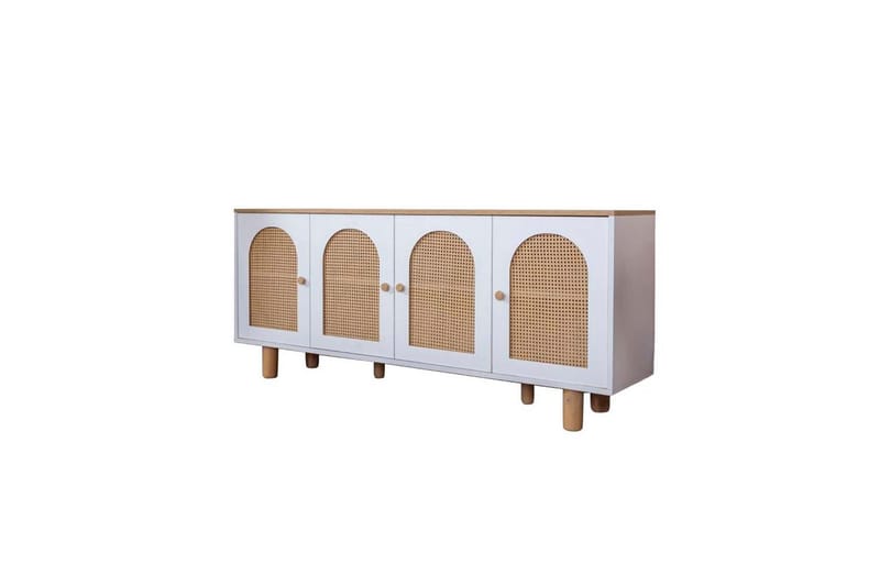 Boheme Konsolbord 80 cm - Mellemfarvet træ/Hvid - Møbler - Borde - Aflastningsbord - Entrébord