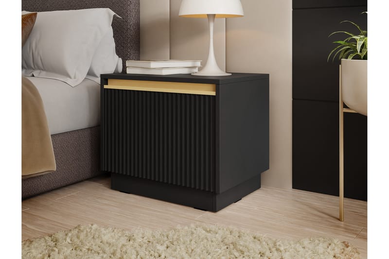 Bolstan Natbord 54 cm - Sort - Møbler - Borde - Aflastningsbord - Sengebord