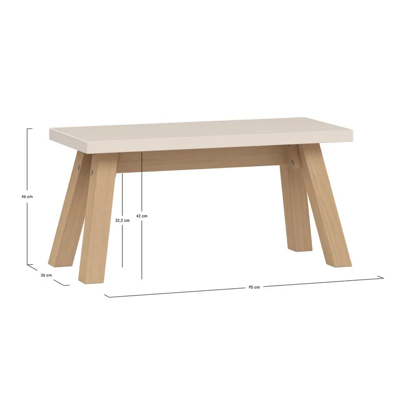 Bord/Bænk 4 You Fresh - 95 cm - Møbler - Borde - Aflastningsbord - Blomsterbord