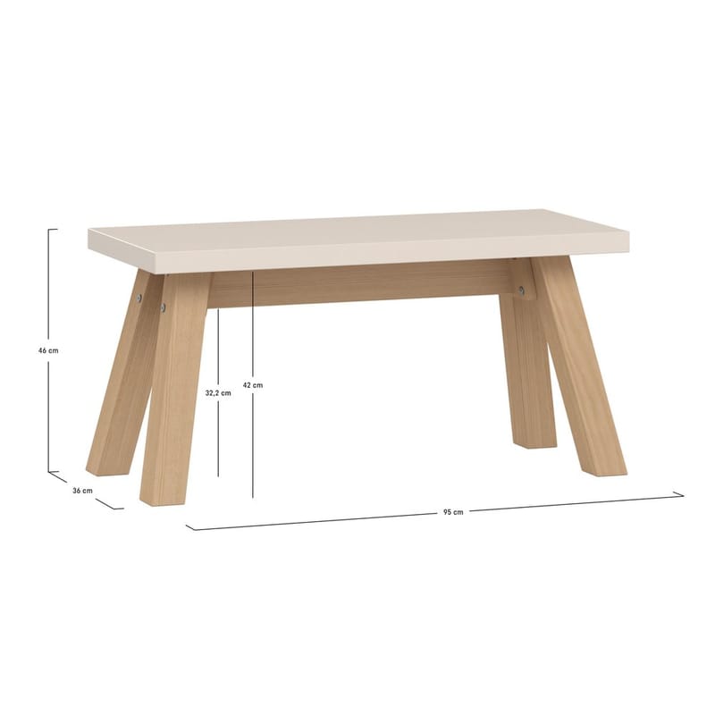 Bord/Bænk 4 You Fresh - 95 cm - Møbler - Borde - Aflastningsbord - Blomsterbord