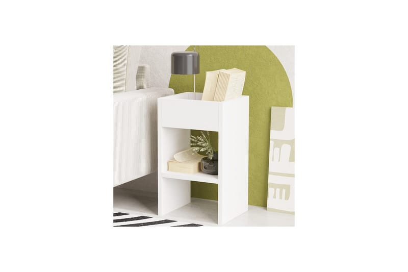 Brendale Sidebord 30 cm - Hvid - Møbler - Borde - Aflastningsbord - Lampebord