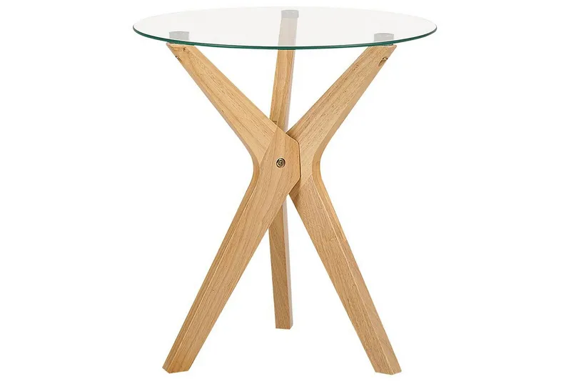 Brion Sidebord 45 cm, Transparent/Lyst træ