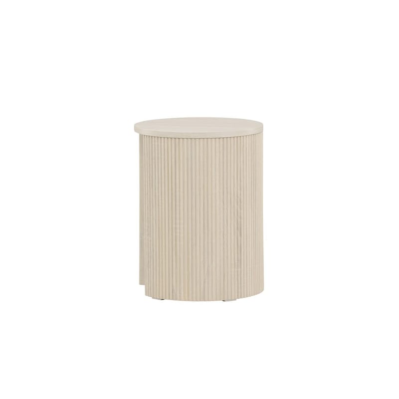 Bristol Sidebord 40 cm - Whitewash - Møbler - Borde - Aflastningsbord - Lampebord